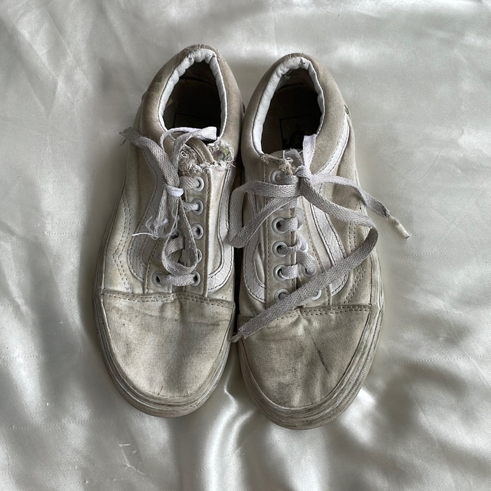 Old school white vans